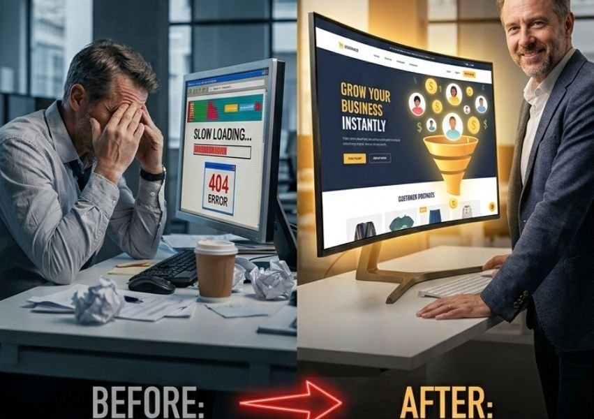 Site web professionnel et conversion client